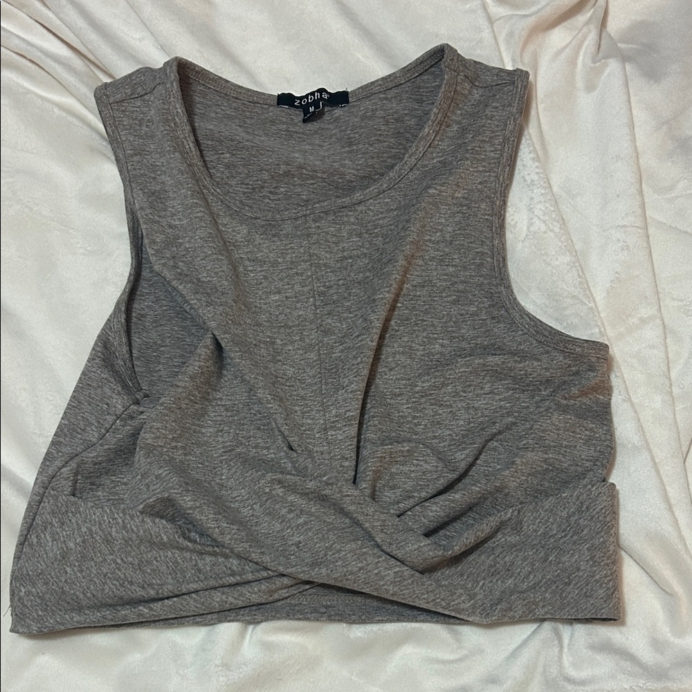 Zobha Charcoal Gray Tank Top